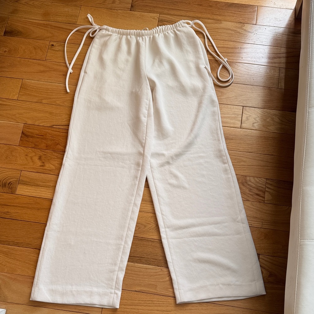 Aritzia Artisan Pants Crepette Light Birch